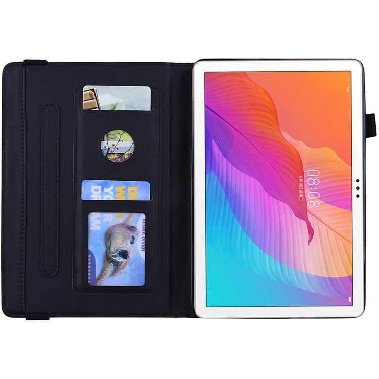 For Huawei Enjoy Tablet 2 Calf Texture Embossed Horizontal Flip Leather Case with Holder & Card Slots & Photo Frame