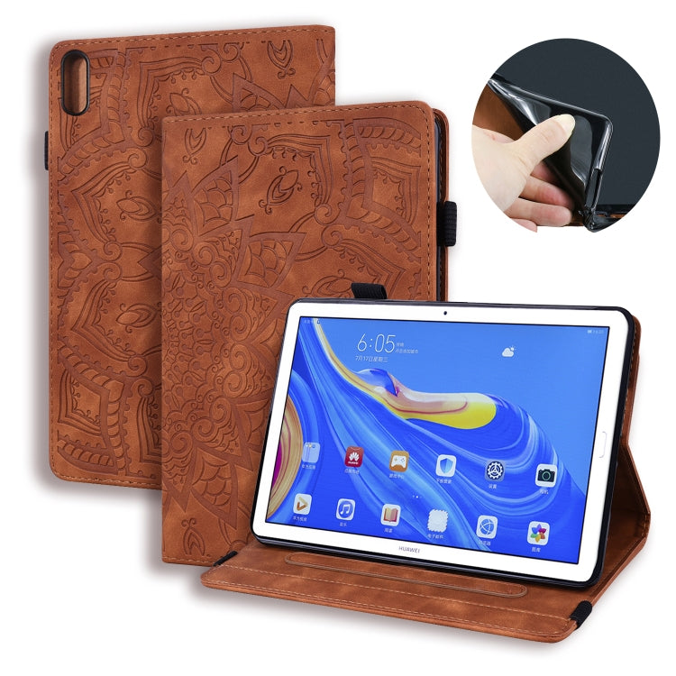 For Huawei MatePad 10.8 Calf Texture Embossed Horizontal Flip Leather Case with Holder & Card Slots & Photo Frame