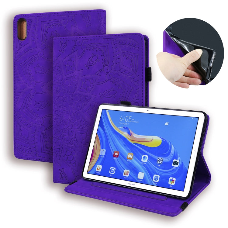 For Huawei MatePad 10.8 Calf Texture Embossed Horizontal Flip Leather Case with Holder & Card Slots & Photo Frame