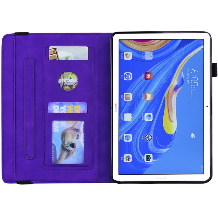 For Huawei MatePad 10.8 Calf Texture Embossed Horizontal Flip Leather Case with Holder & Card Slots & Photo Frame