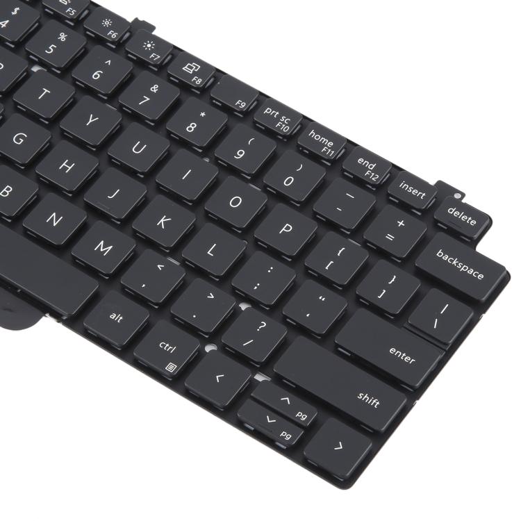 US Version Backlit Laptop Keyboard for Dell LATITUDE P33S 13-7300 7310 - Black