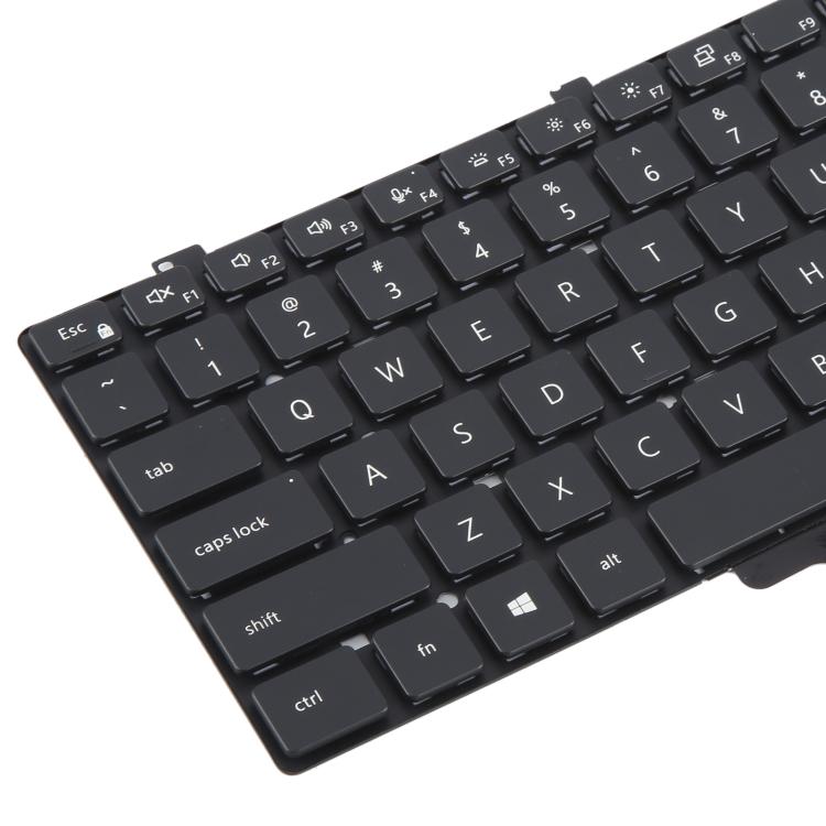 US Version Backlit Laptop Keyboard for Dell LATITUDE P33S 13-7300 7310 - Black