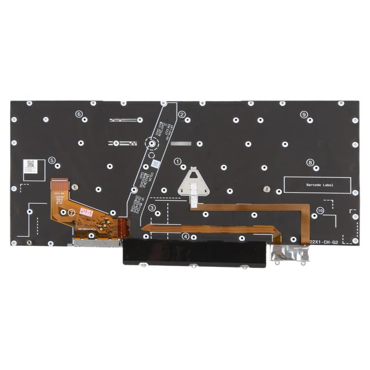 US Version Backlit Laptop Keyboard for Lenovo Thinkpad X1 YOGA 6TH 2021 - Gray