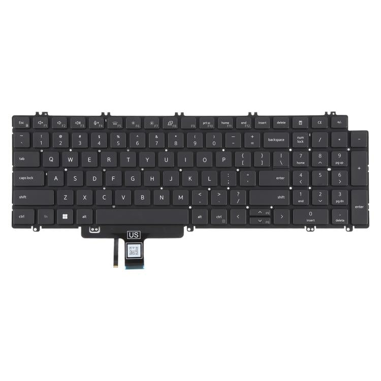 US Version Backlit Laptop Keyboard for Dell Latitude 3540 5520 5521 5530 5531 5540 - Black