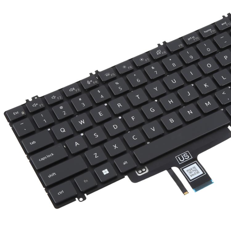 US Version Backlit Laptop Keyboard for Dell Latitude 3540 5520 5521 5530 5531 5540 - Black
