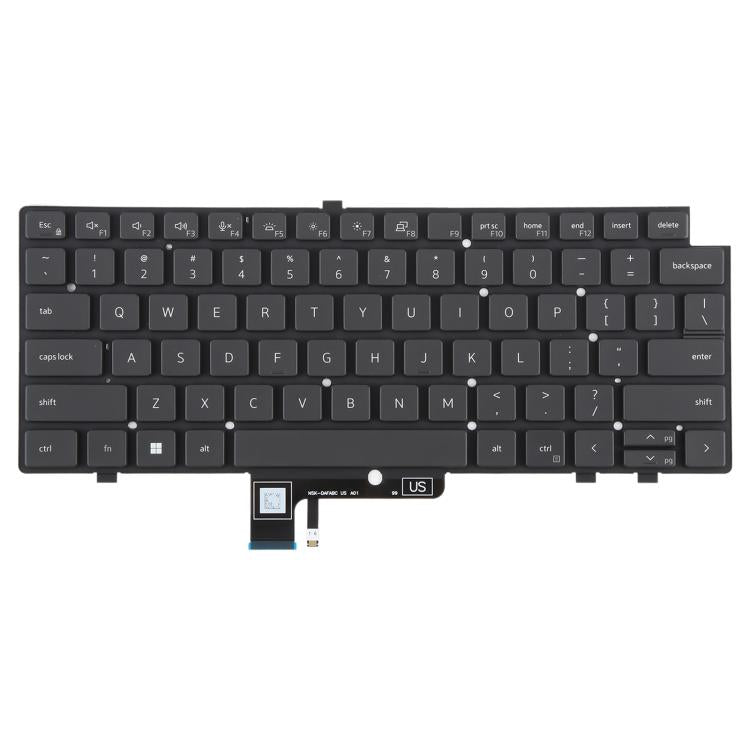 US Version Backlit Laptop Keyboard for Dell Latitude 7340 7440 7640 - Black