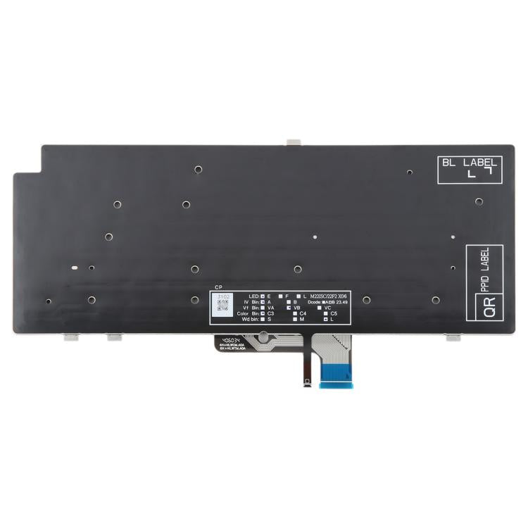 US Version Backlit Laptop Keyboard for Dell Latitude 7340 7440 7640 - Black