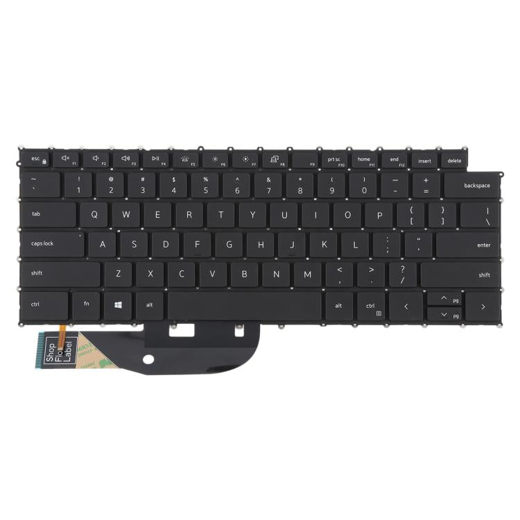 US Version Backlit Laptop Keyboard for Dell XPS 15 9510 9520 9700 9500 Precision 5560 5760 5750 5550 XPS 17 9700 9720 P91F P92F - Black