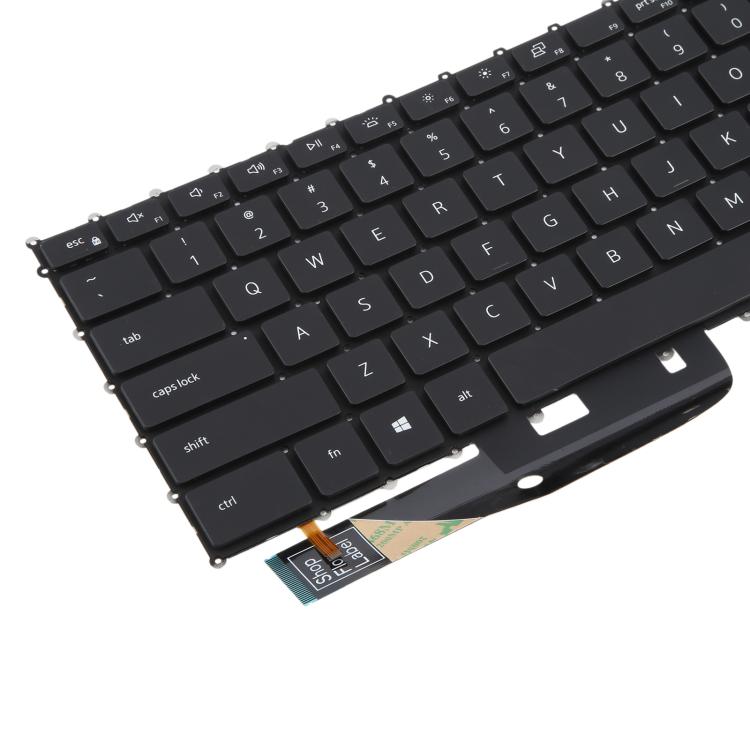 US Version Backlit Laptop Keyboard for Dell XPS 15 9510 9520 9700 9500 Precision 5560 5760 5750 5550 XPS 17 9700 9720 P91F P92F - Black