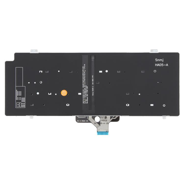US Version Backlit Laptop Keyboard for Dell Latitude 7410 7410 2in1 P131G P119G - Black