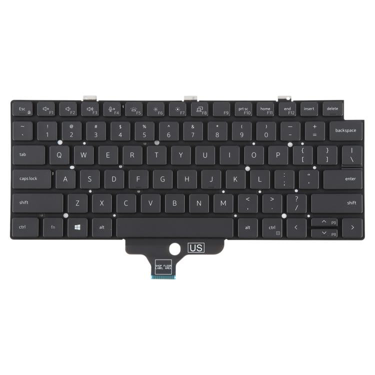 US Version Backlit Laptop Keyboard for Dell Latitude 5320 7320 - Black