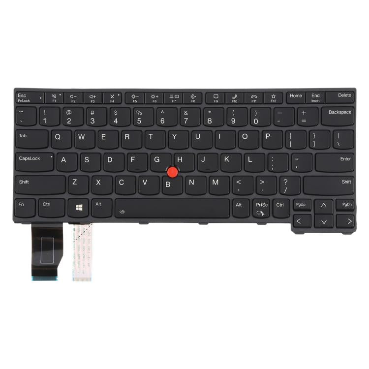US Version Backlit Laptop Keyboard with Pointing for Lenovo ThinkPad X13 Gen 2 20WK 20XH X13 Yoga Gen 2 - Black