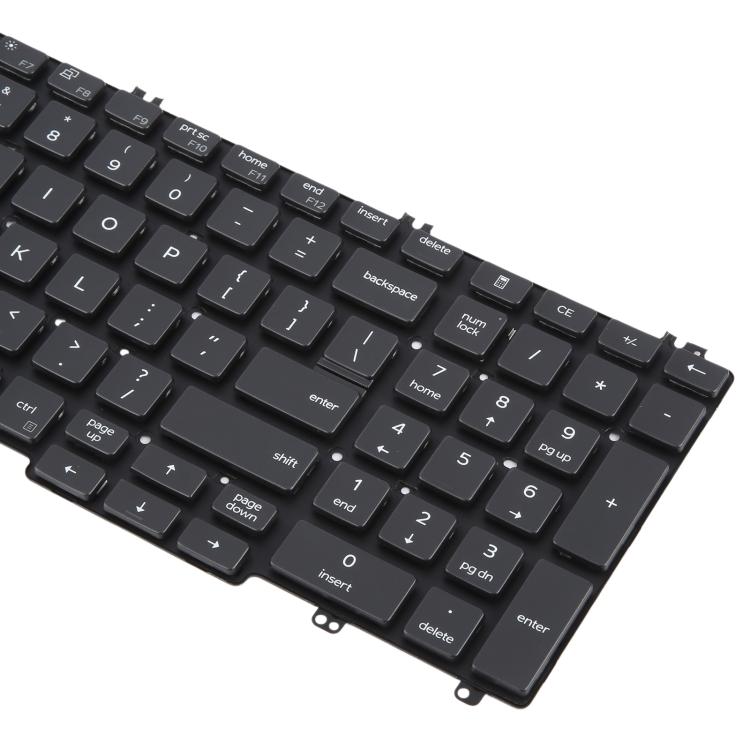 US Version Backlit Laptop Keyboard with Pointing for Dell Latitude 5500 5501 5511 5510 3500 3501 0MMH7V - Black