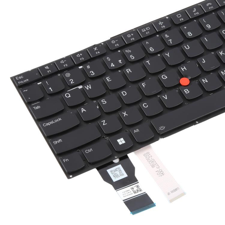 US Version Backlit Laptop Keyboard with Pointing for Lenovo ThinkPad T14s Gen 2 P1 GEN4 X1 Extreme Gen4 - Black