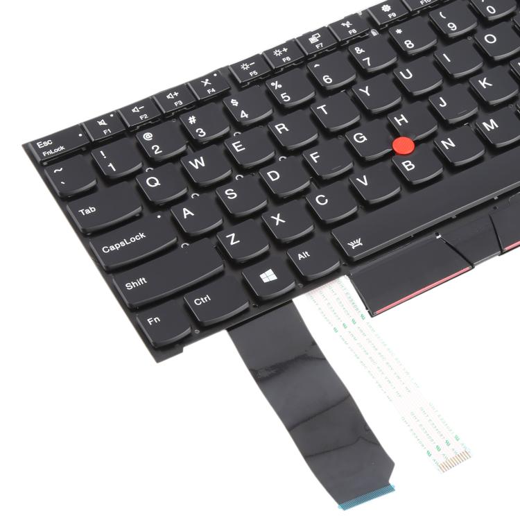 US Version Backlit Laptop Keyboard with Pointing for Lenovo Thinkpad E480 E485 E490 E495 E490S L380 L480 L390 L490 R480 R490 T480S T490 T495 01YP360 - Black