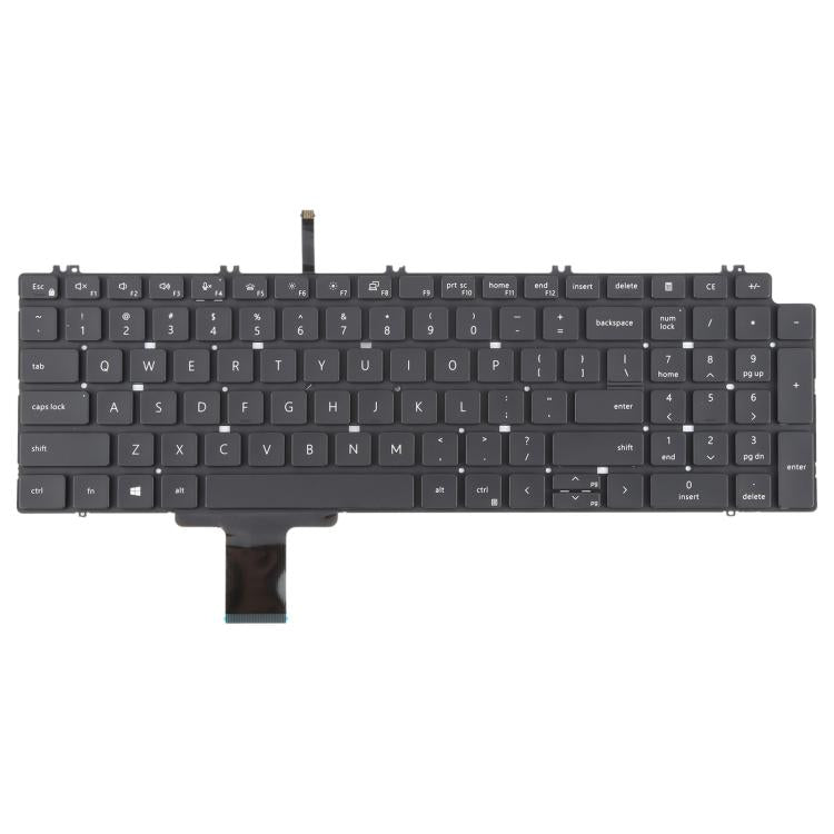 US Version Laptop Keyboard for Dell Precision 7550 7750 7560 7760 - Black