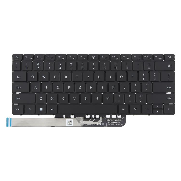 US Version Laptop Keyboard for Huawei Madebook D14 D15 2023 MDF-16 MDG-16 MDG-24 FLMH-16 FLMH-32 - Black