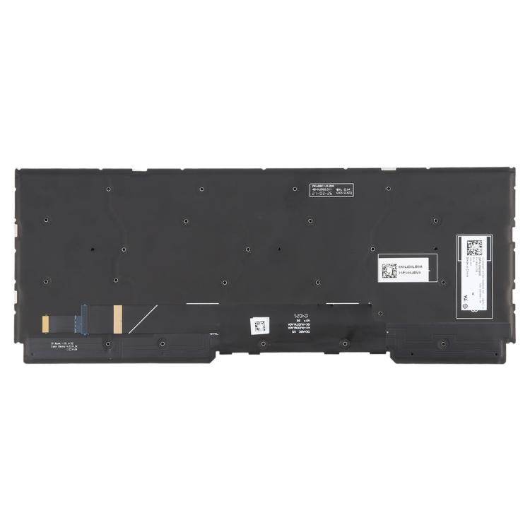 US Version Colorful Backlit Laptop Keyboard for DELL Alienware M15 R5 M15 R6 M15 R7 - Black