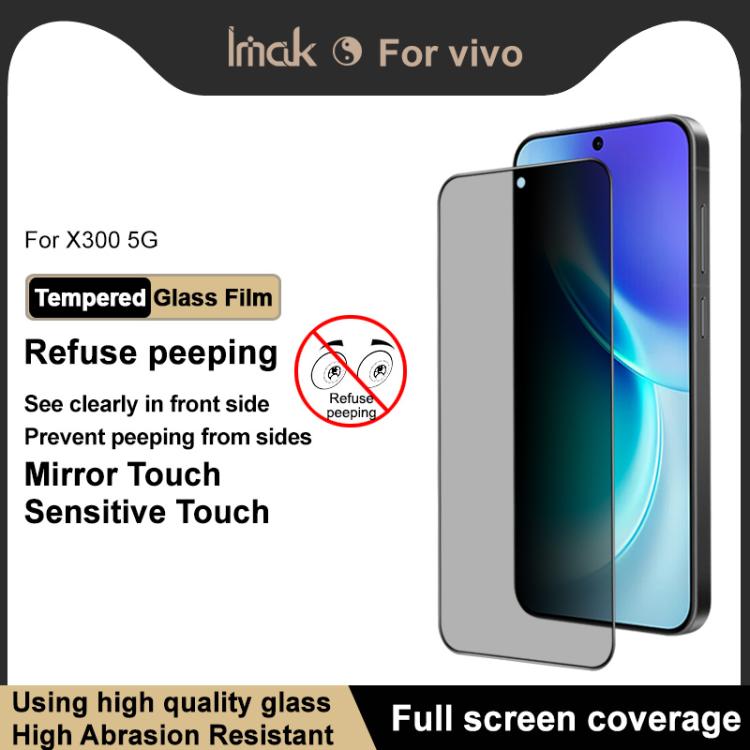 For vivo X300 imak HD Full Screen Privacy Tempered Glass Protective Film