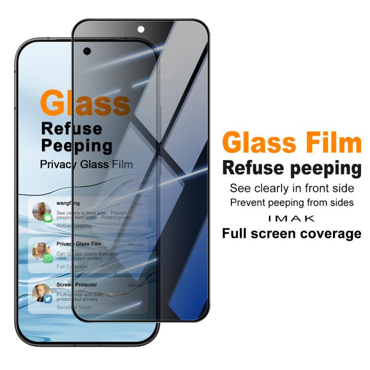 For vivo iQOO 15R 5G imak HD Full Screen Privacy Tempered Glass Protective Film
