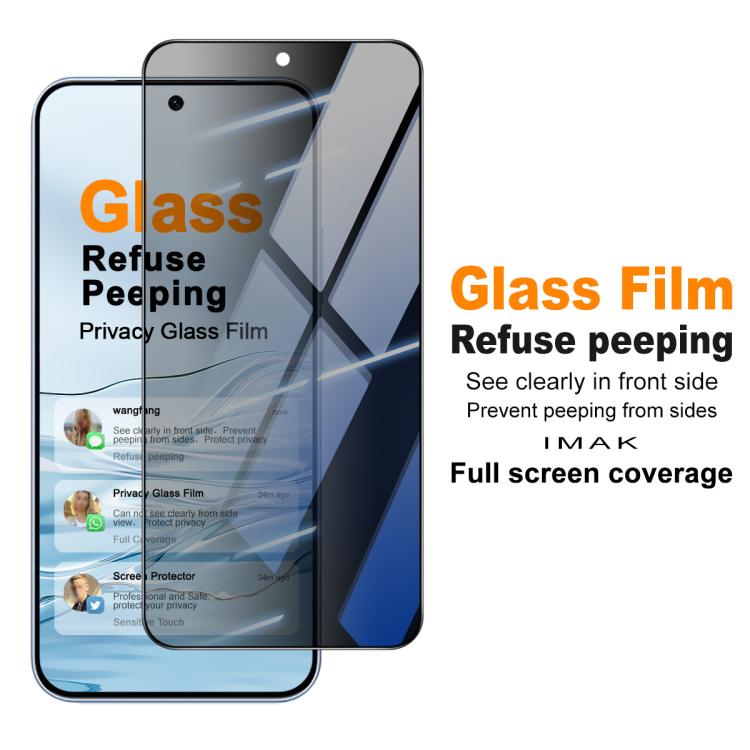 For vivo iQOO Z11 5G imak HD Full Screen Privacy Tempered Glass Protective Film