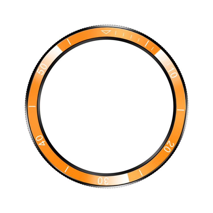 For Xiaomi Watch S4 / Watch S3 Two Color Scale Smart Watch PC Bezel Ring Frame - Black Orange