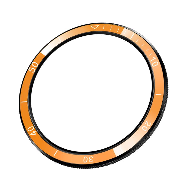 For Xiaomi Watch S4 / Watch S3 Two Color Scale Smart Watch PC Bezel Ring Frame - Black Orange