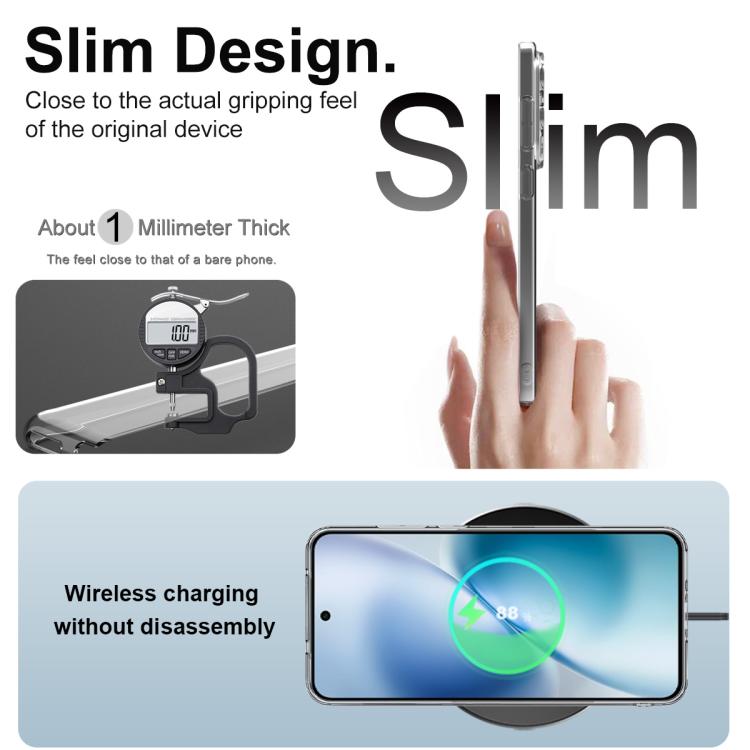 For vivo X200s imak UX-5 Series Super Slim Transparent Shockproof TPU Protective Case - Transparent