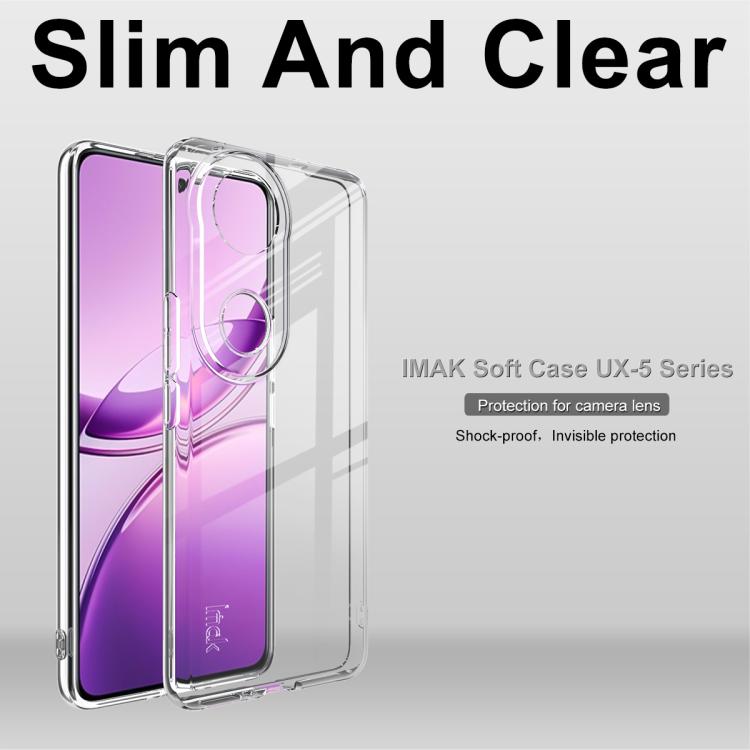 For vivo V50  / V50e imak UX-5 Series Super Slim Transparent Shockproof TPU Protective Case - Transparent