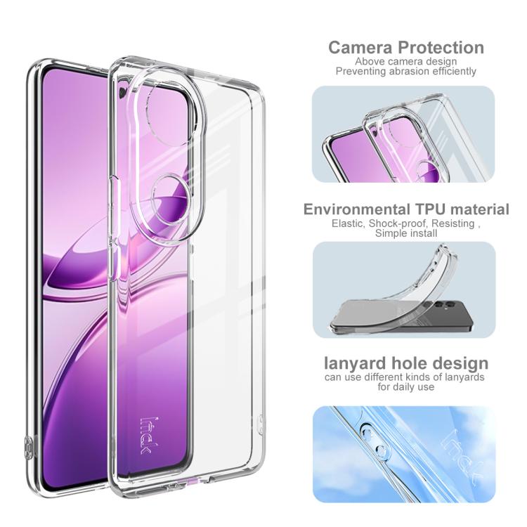 For vivo V50  / V50e imak UX-5 Series Super Slim Transparent Shockproof TPU Protective Case - Transparent