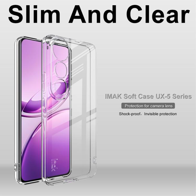 For vivo V50 Lite 5G imak UX-5 Series Super Slim Transparent Shockproof TPU Protective Case - Transparent