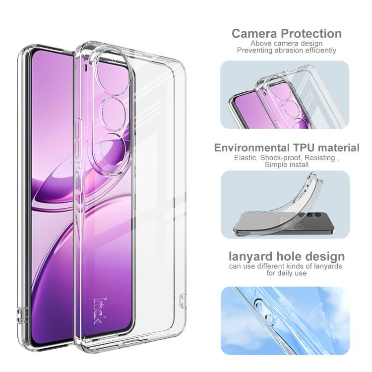 For vivo V50 Lite 5G imak UX-5 Series Super Slim Transparent Shockproof TPU Protective Case - Transparent