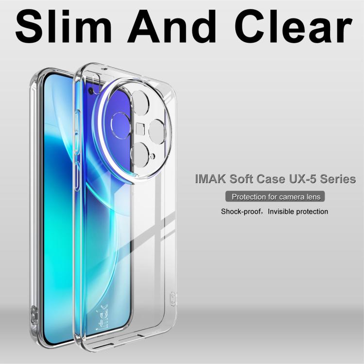 For vivo X300 imak UX-5 Series Super Slim Transparent Shockproof TPU Protective Case - Transparent