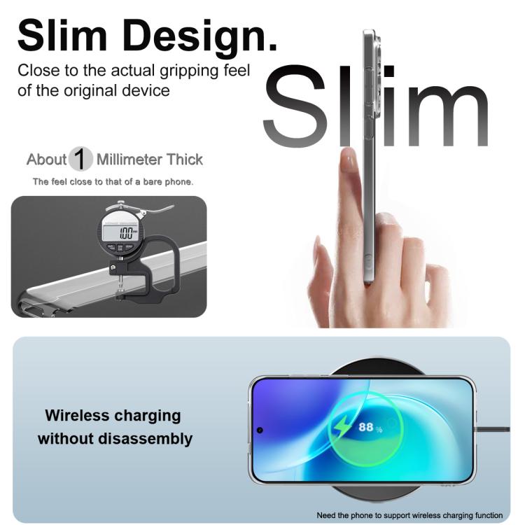 For vivo X300 imak UX-5 Series Super Slim Transparent Shockproof TPU Protective Case - Transparent