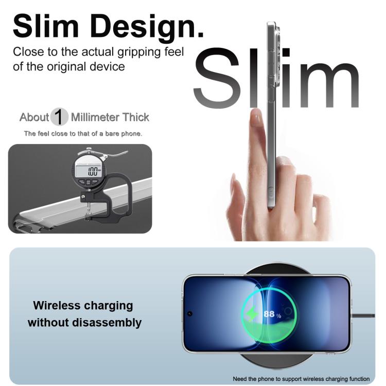For vivo iQOO 15 imak UX-5 Series Super Slim Transparent Shockproof TPU Protective Case - Transparent