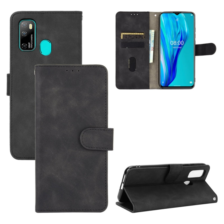 For Ulefone Note 9P Solid Color Skin Feel Magnetic Buckle Horizontal Flip Calf Texture PU Leather Case with Holder & Card Slots & Wallet