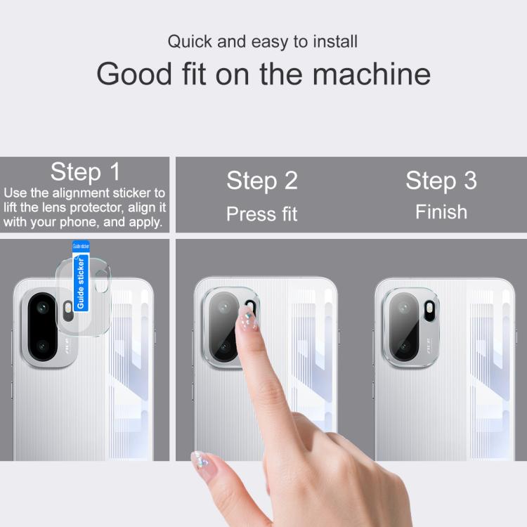 For OnePlus Ace 6 IMAK Rear Camera Lens Glass Film Thin Version