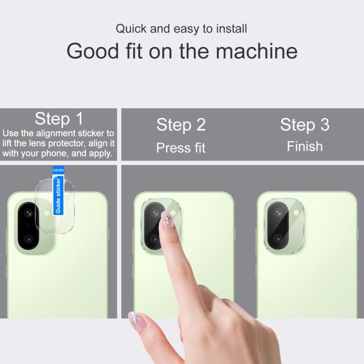 For OnePlus Ace 6T/15R IMAK Rear Camera Lens Glass Film Thin Version