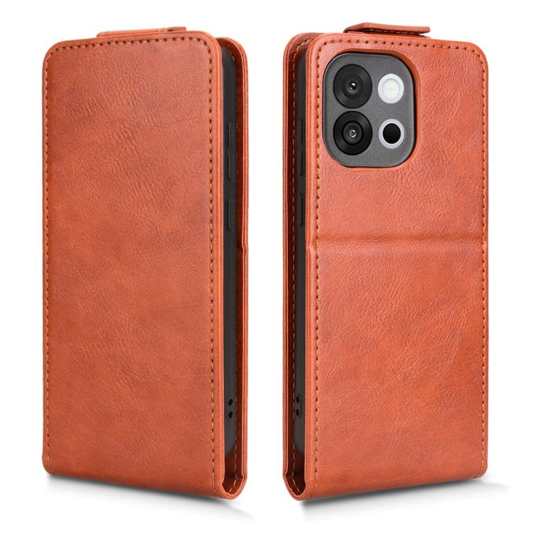 For OnePlus 13T Magnetic Vertical Flip Leather Phone Case with Buckle