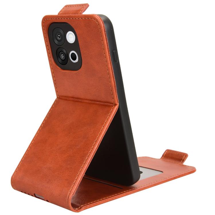 For OnePlus 13T Magnetic Vertical Flip Leather Phone Case with Buckle