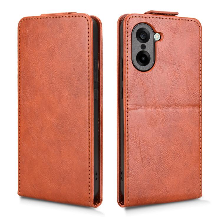 For OnePlus Nord CE5 / Ace 5 Racing Magnetic Vertical Flip Leather Phone Case with Buckle