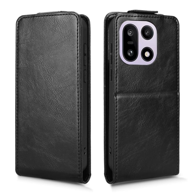 For OnePlus 15 Magnetic Vertical Flip Leather Phone Case with Buckle