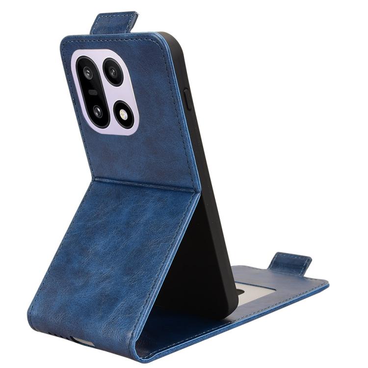 For OnePlus 15 Magnetic Vertical Flip Leather Phone Case with Buckle