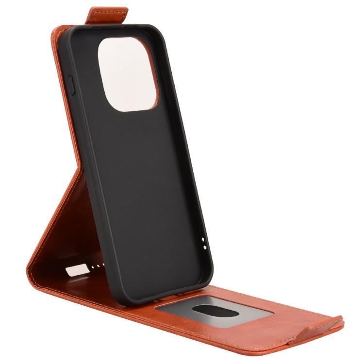 For OnePlus 15 Magnetic Vertical Flip Leather Phone Case with Buckle