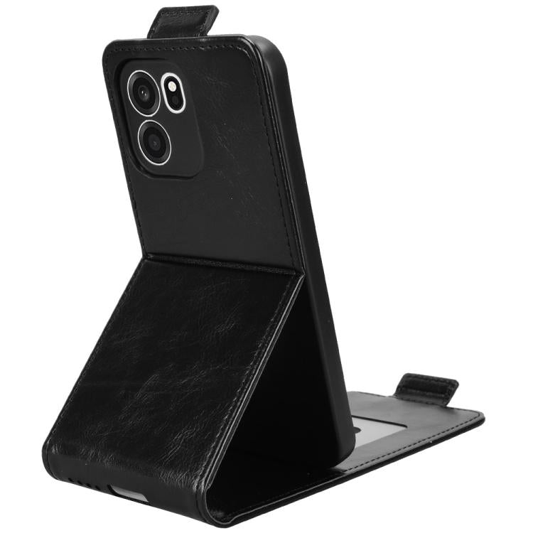 For OnePlus Turbo 6V Magnetic Vertical Flip Leather Phone Case with Buckle