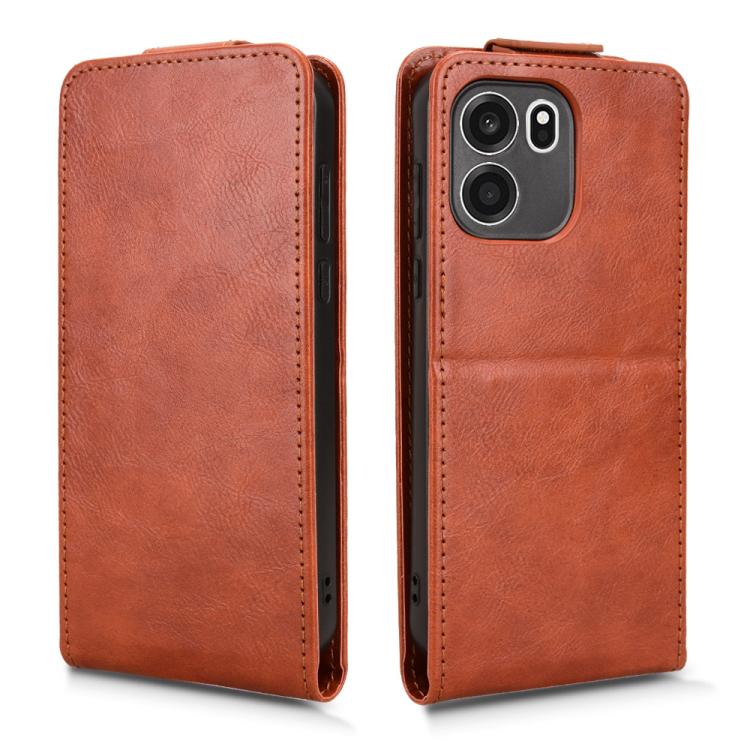 For OnePlus Turbo 6V Magnetic Vertical Flip Leather Phone Case with Buckle