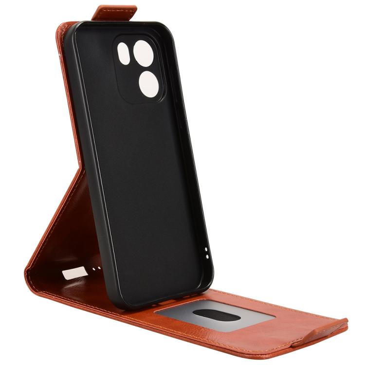 For OnePlus Turbo 6V Magnetic Vertical Flip Leather Phone Case with Buckle