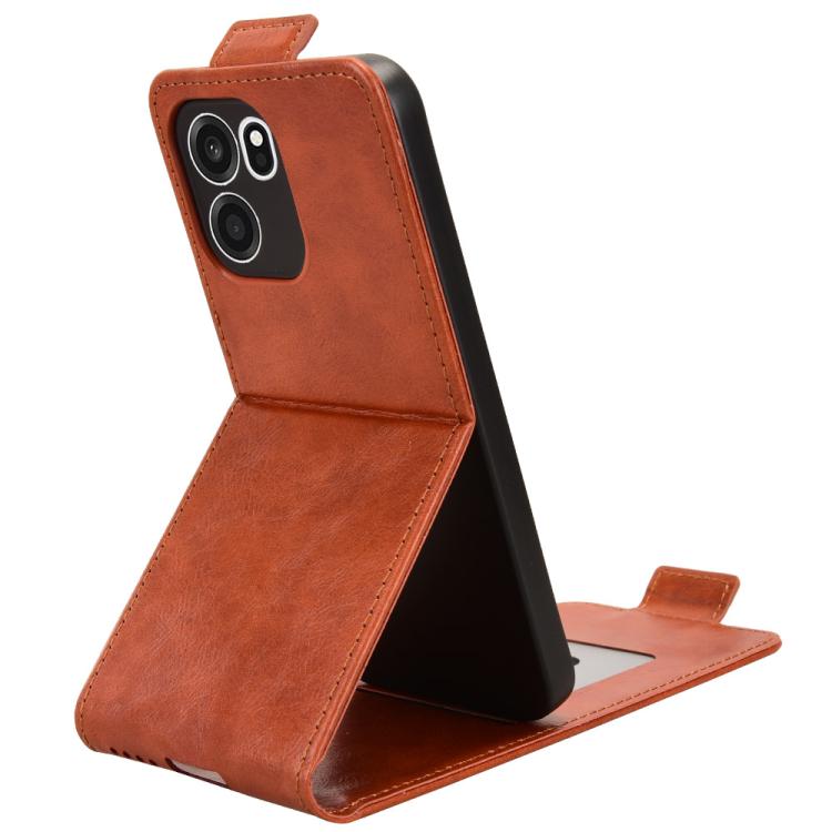For OnePlus Turbo 6V Magnetic Vertical Flip Leather Phone Case with Buckle