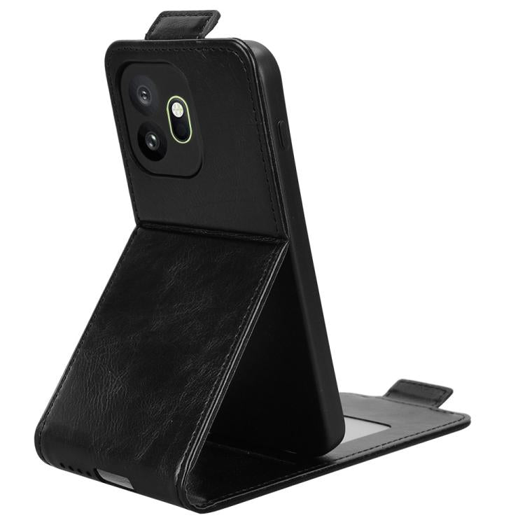 For OnePlus 15T Magnetic Vertical Flip Leather Phone Case with Buckle