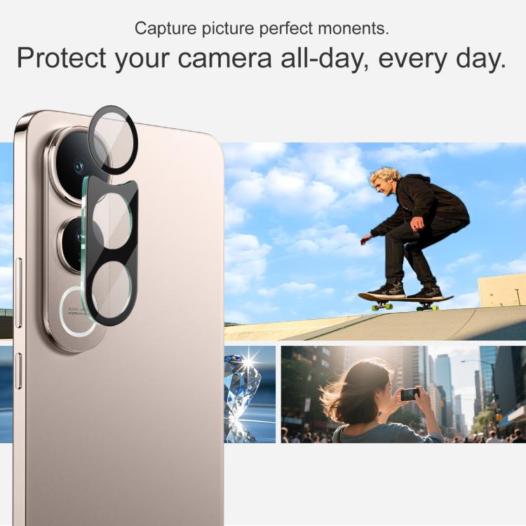 For vivo V50 Lite 5G IMAK Rear Camera Glass Lens Film Black Version, 1 Set Package